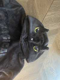 Bluza H&M puszysta czarny kot, biedronka i czarny kot