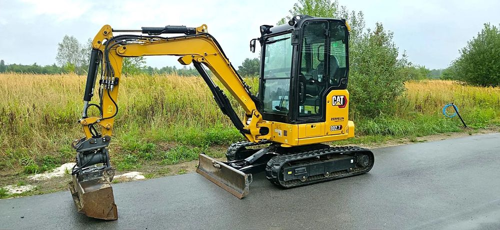 Caterpillar 302,7 CR     / 302 , 303, 304, 305  Minikoparka CAT 302.7D CR -2023 rok - 588godzin - powertilt