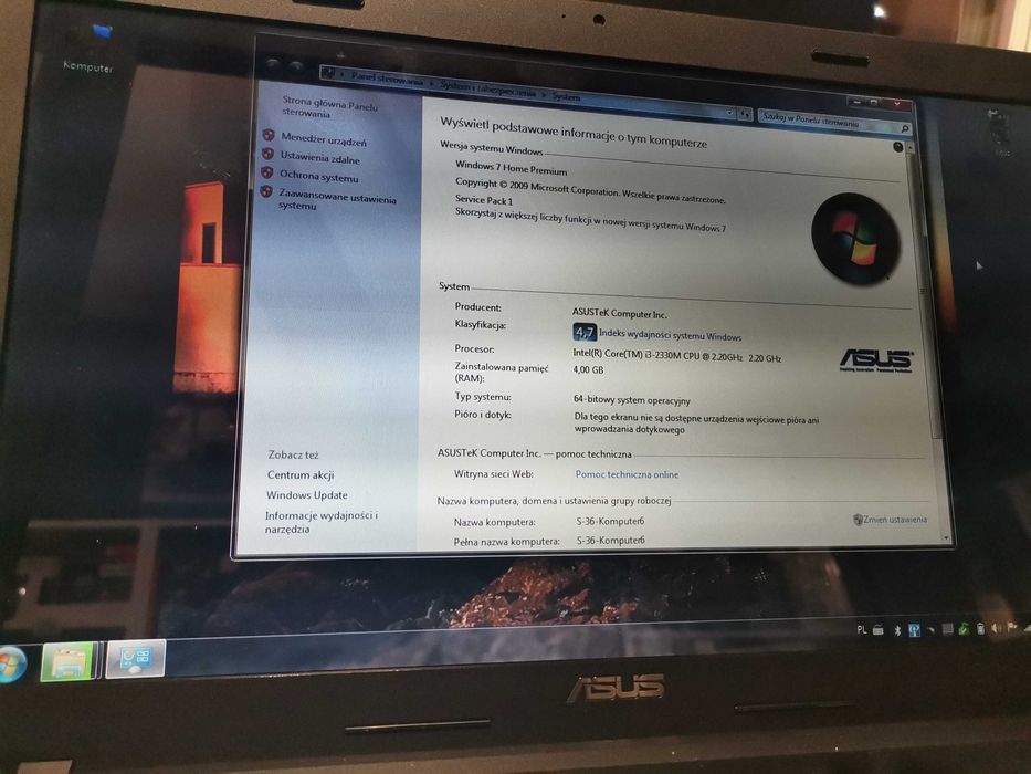 Laptop ASUS X54H i3-2330M 2.2GHz 4GB
