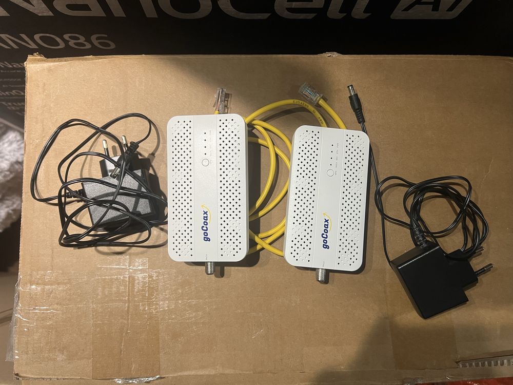 GoCoax MoCA Adapter – Ethernet przez kabel koncentryczny (2 sztuki)