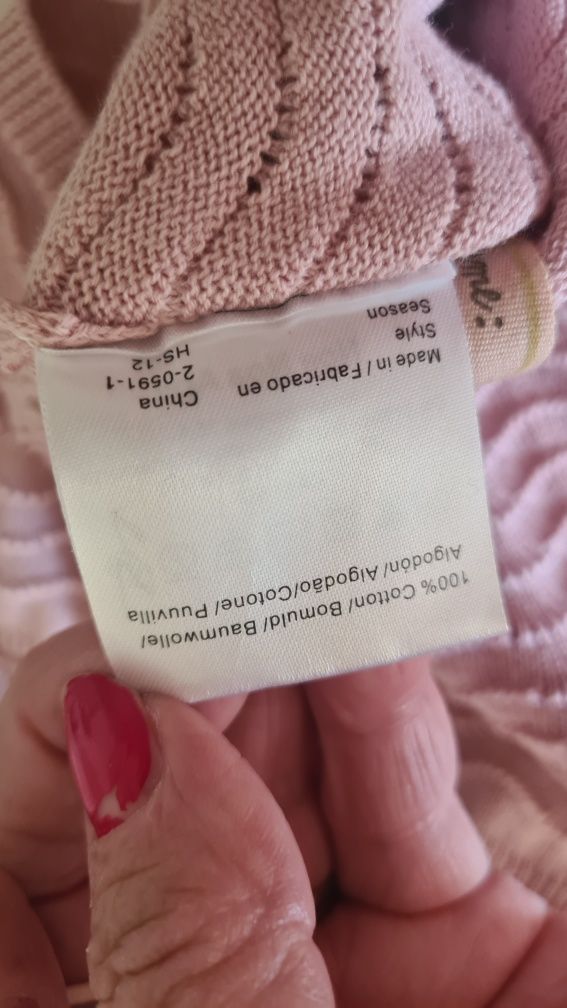 Vestidinho em malha de algodão, Noa Noa, para 9-12 Meses