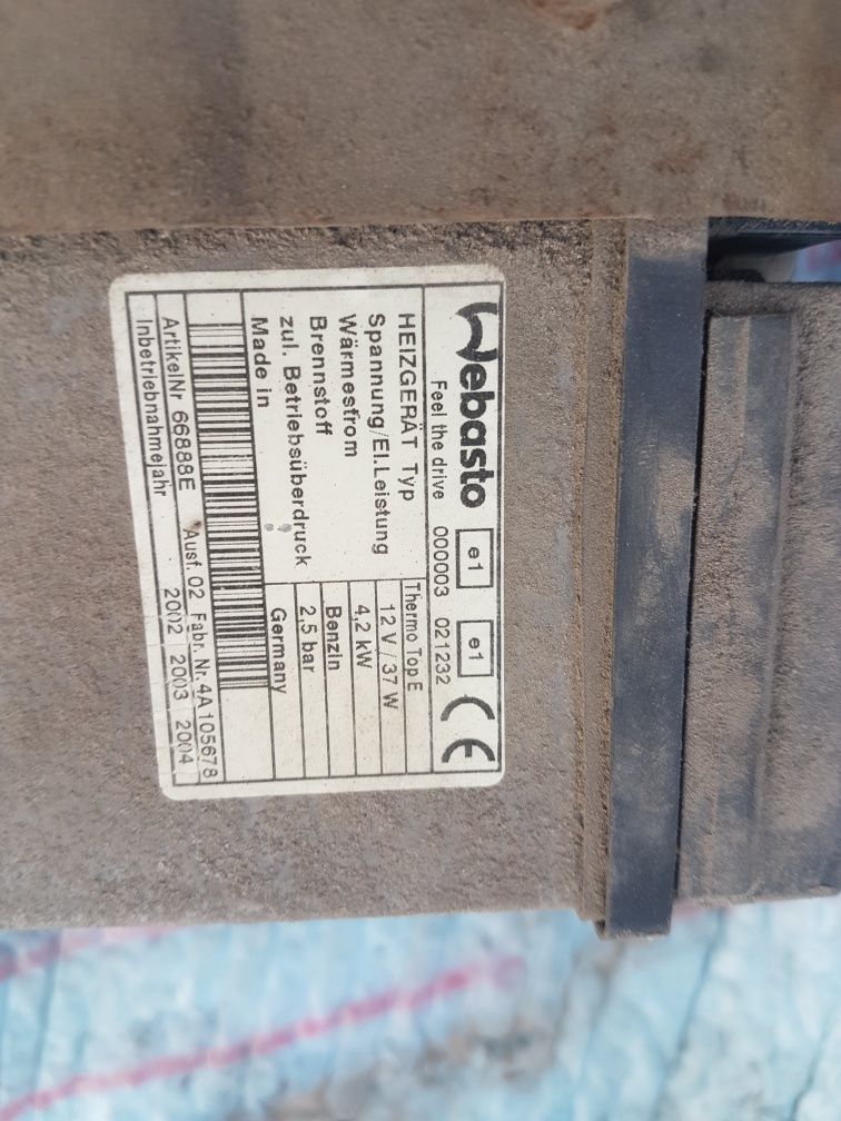 Do kolekcji - kompletne Webasto Thermo TOP E