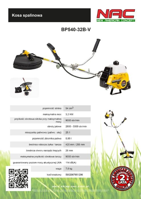 Lekka kosiarka spalinowa NAC LP42-300BS-JR Briggs