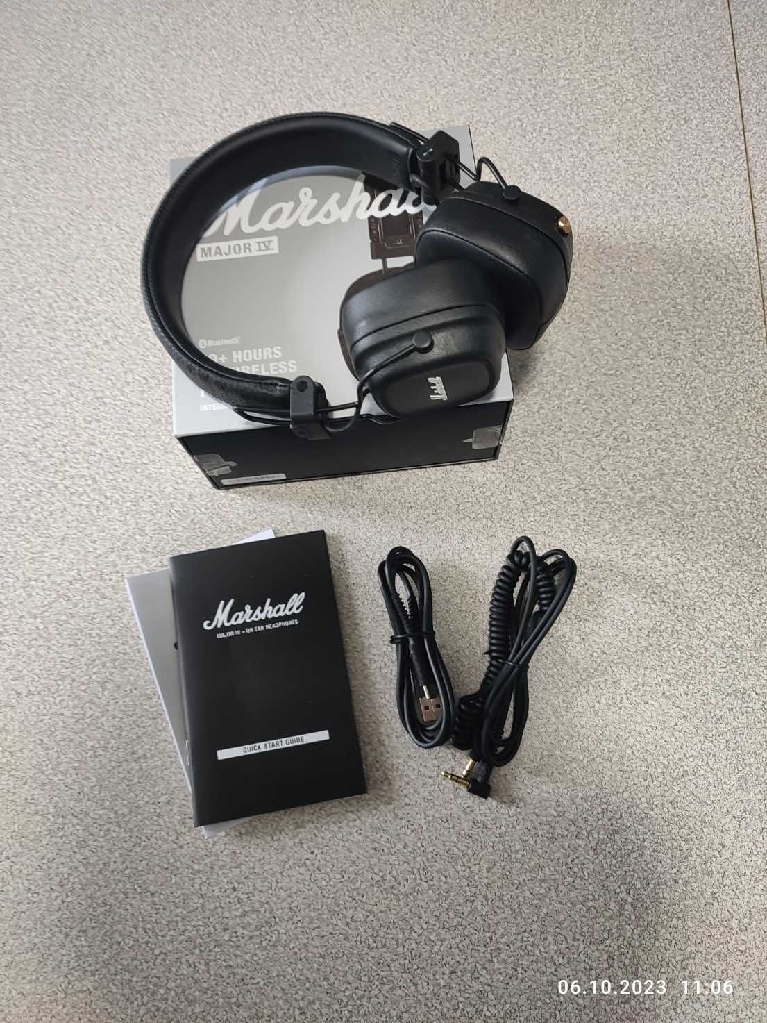 Навушники Marshall Major IV Bluetooth Black, Brown.