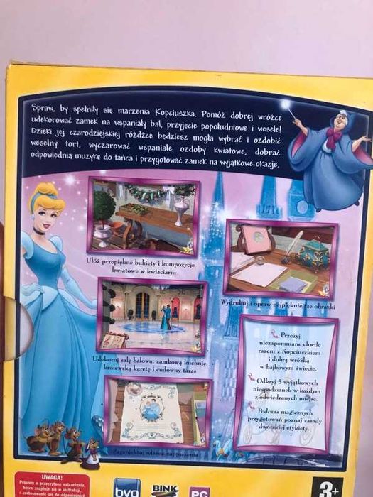 Płyta gra na komputer Disney Kopciuszek Zostań Księżniczką dziecko 3+