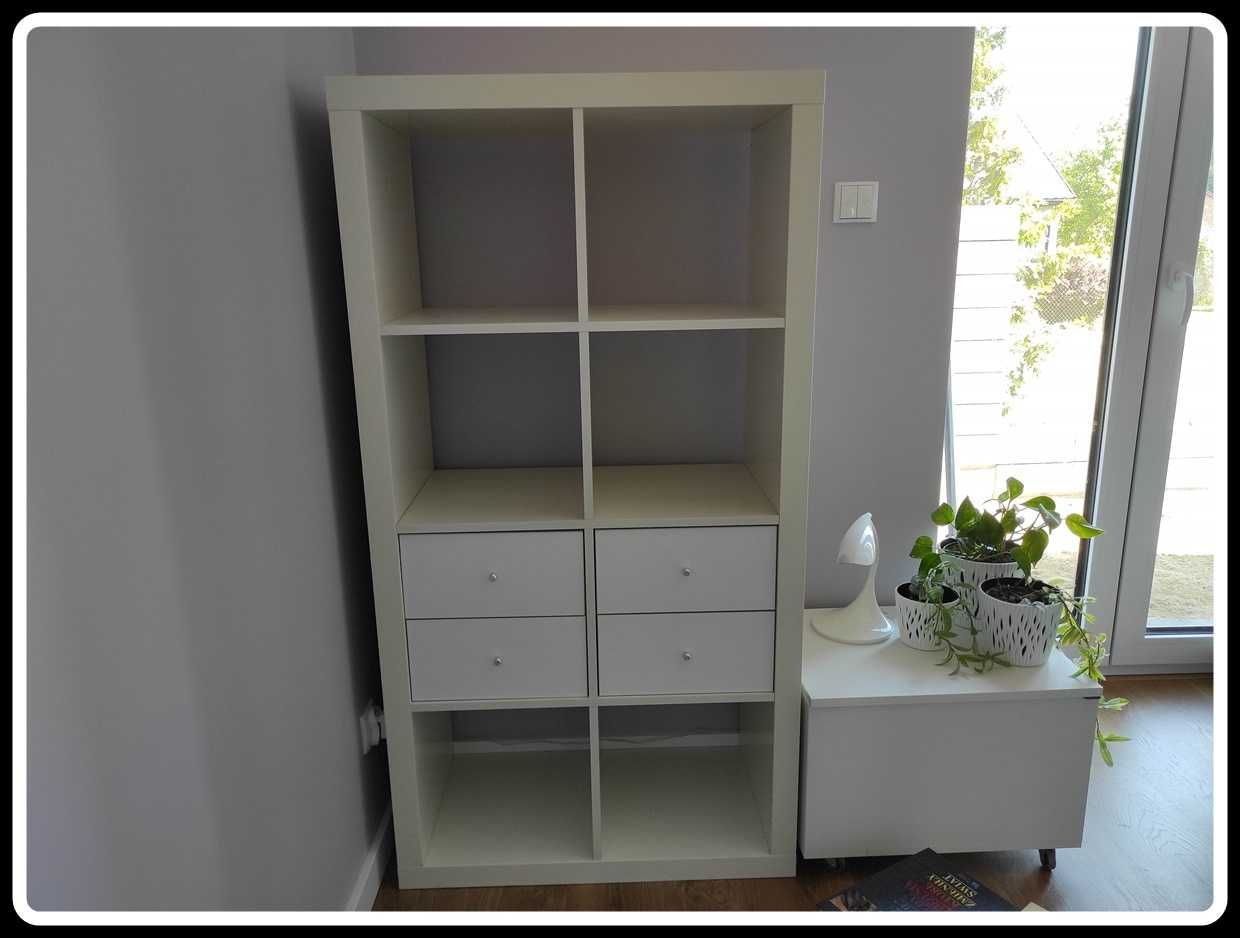IKEA regał - szafka z szufladami kallax biały