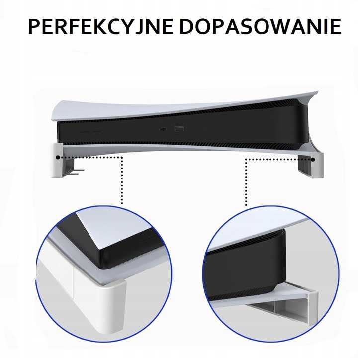 Pozioma podstawka stojak pod konsolę PS 5 wersja DE i UHD kolor biały