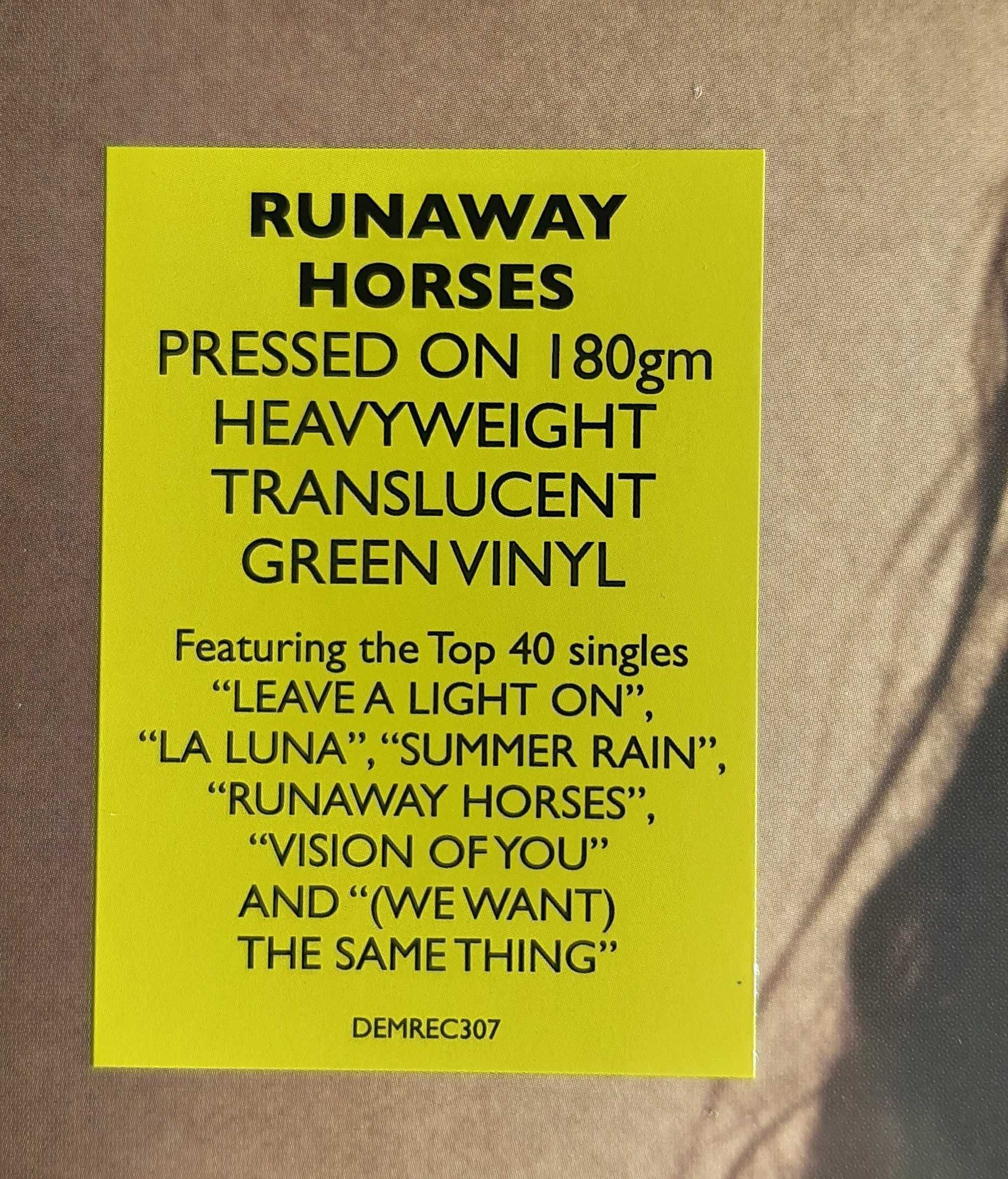 Belinda Carlisle Runaway Horses  Winyl LP Green w folii czytaj Opis