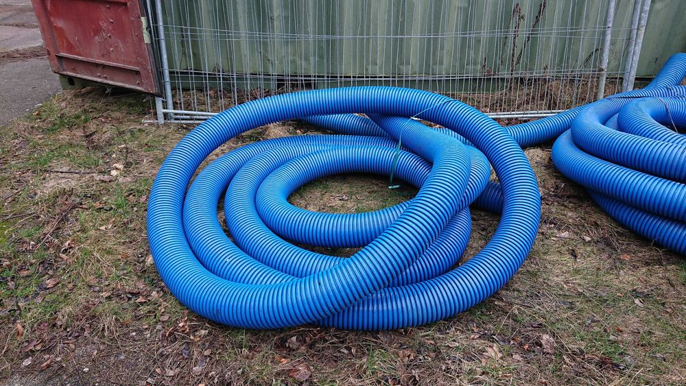 Rura osłonowa karbowana niebieska fi 160 mm o długości 25 m (peszel)