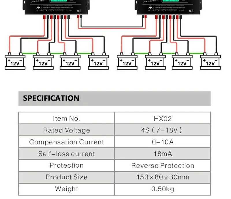 MAZAVA HX02 12v battery balancer(equalizer)