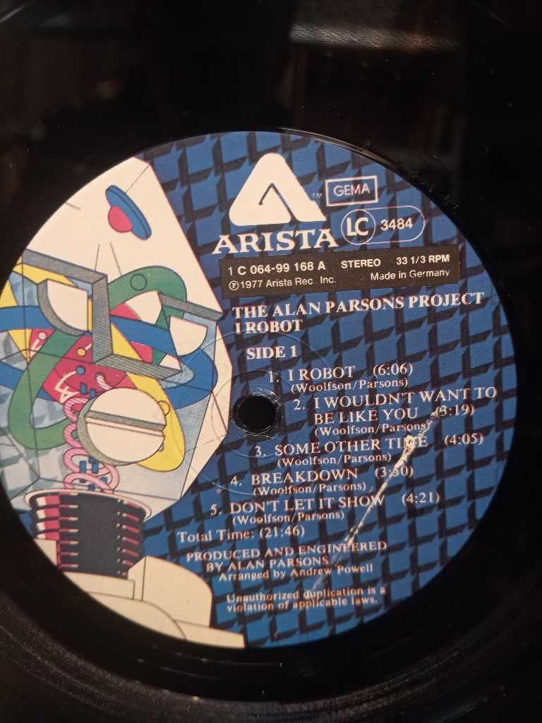 The Alan Parsons Project – I Robot, płyta winylowa