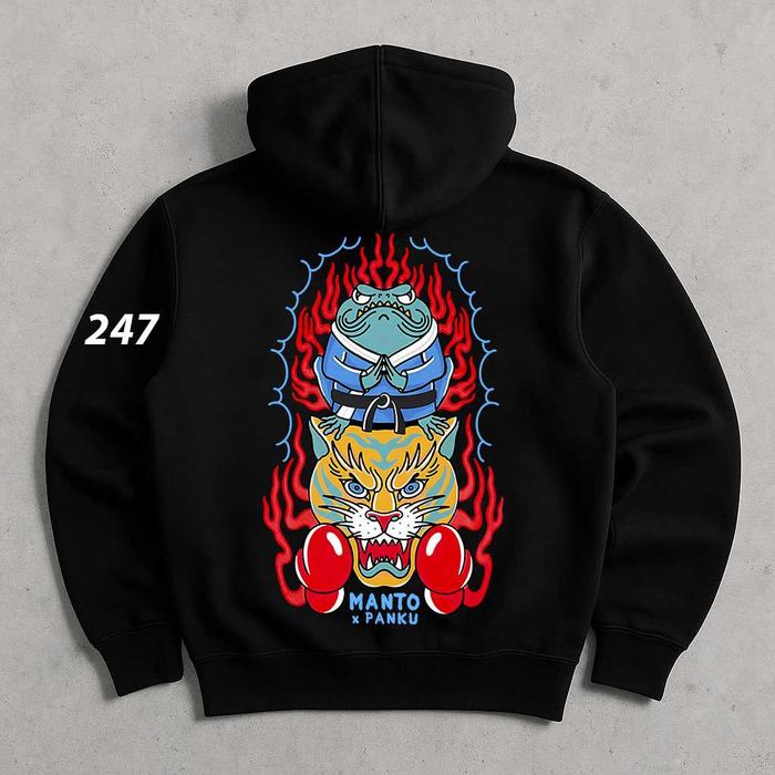 Худі MANTO Чорне — Худи МАНТО Черное — Struggle — Биг Принт