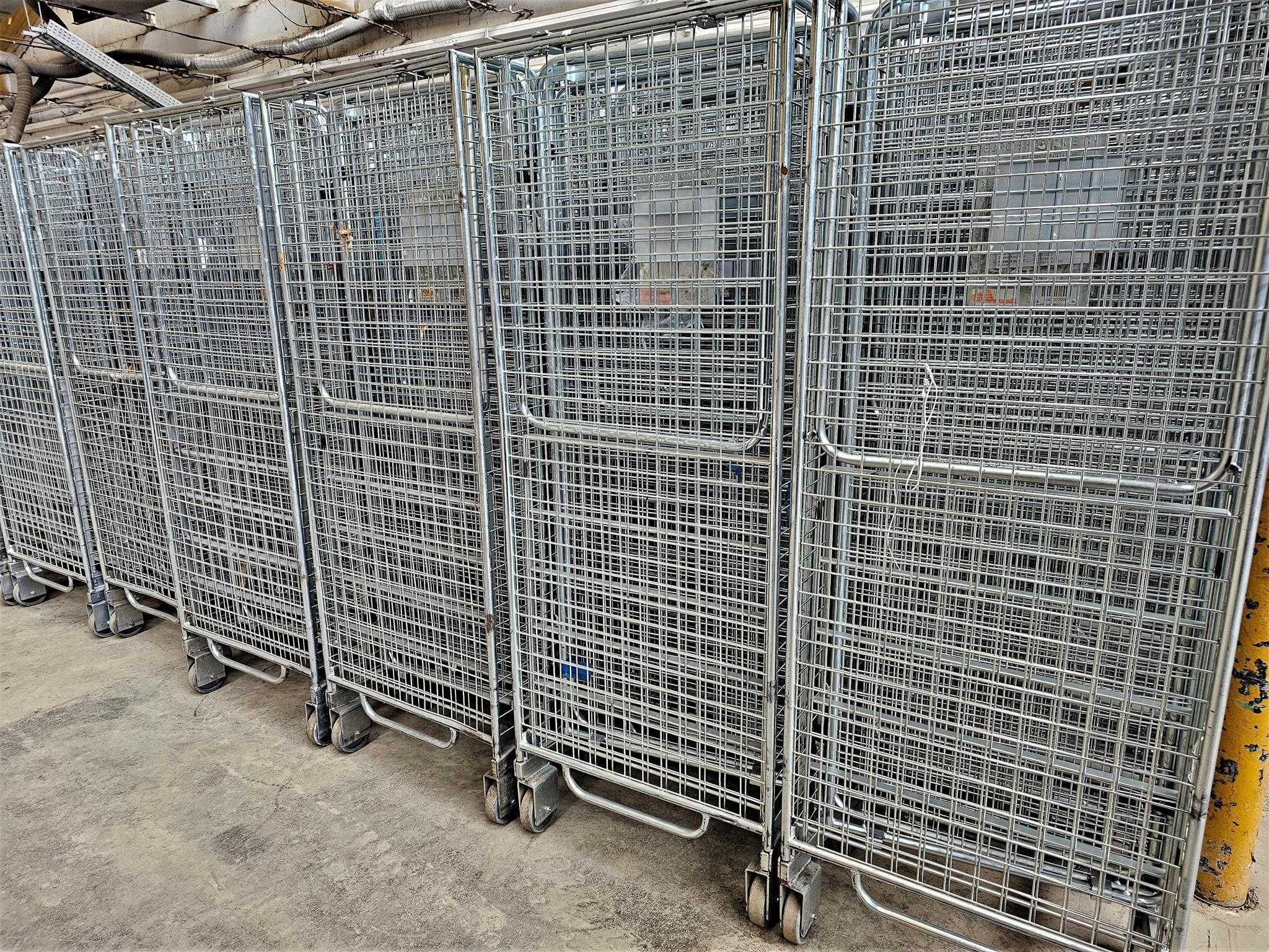 Wózek Magazynowy Transportowy Kurierski Kosz Siatkowy Rollkontener Box