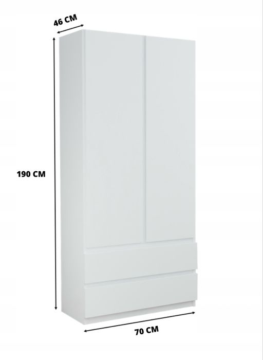 Zestaw mebli biurko łóżko szafa dla nastolatka dziecka biały komplet