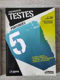 Livros de Apoio ao Estudo "Preparar os testes Português" 5° e 6° ano