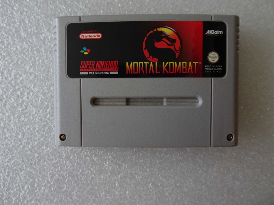 Jogo Super Nintendo SNES Mortal Kombat