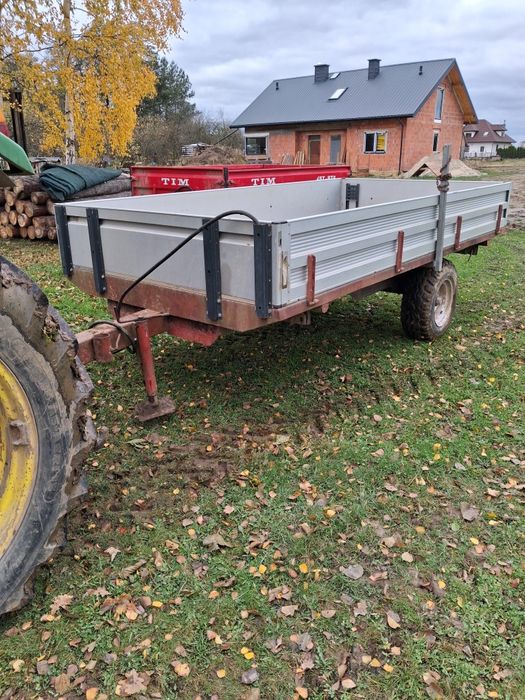 Przyczepa Tim 5ton z kiprem 3 strony.