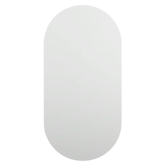 Lustro Z Lampami Led, 60X30 Cm, Szklane, Owalne