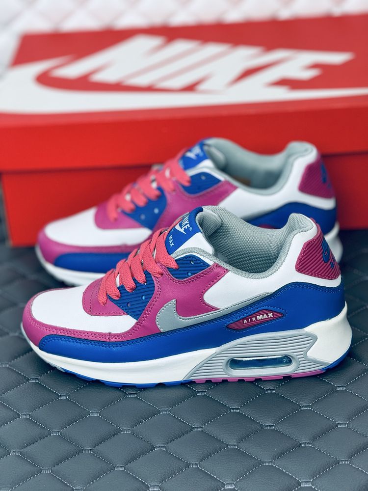 Женские кожаные кроссовки Nike air max 90 кожа
