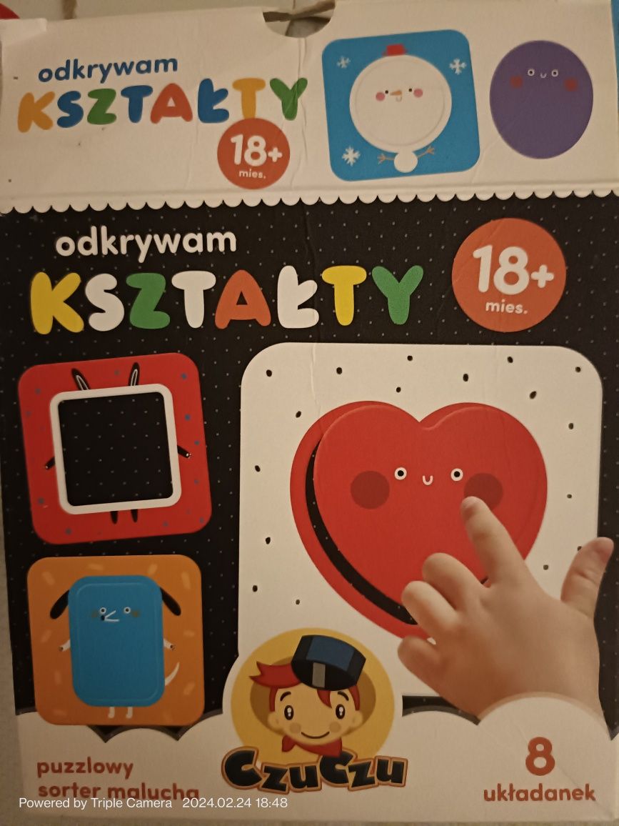 Odkrywam ksztalty Czuczu 18m+ puzzle sorter