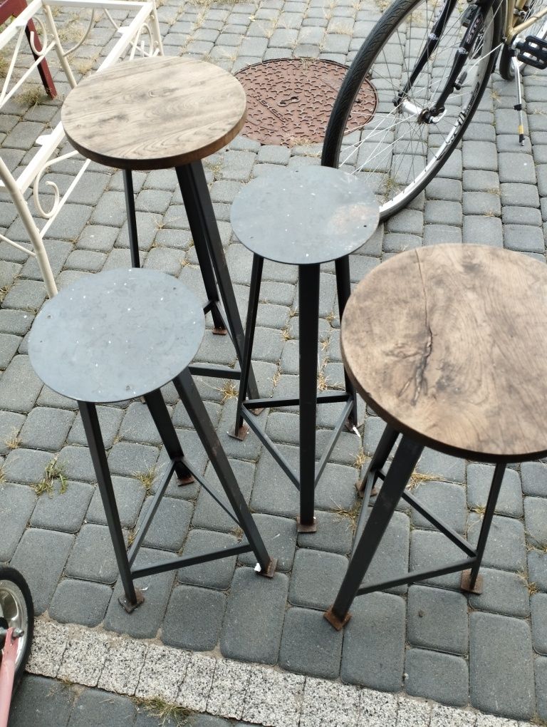 Hokery 4 sztuki w stylu loft