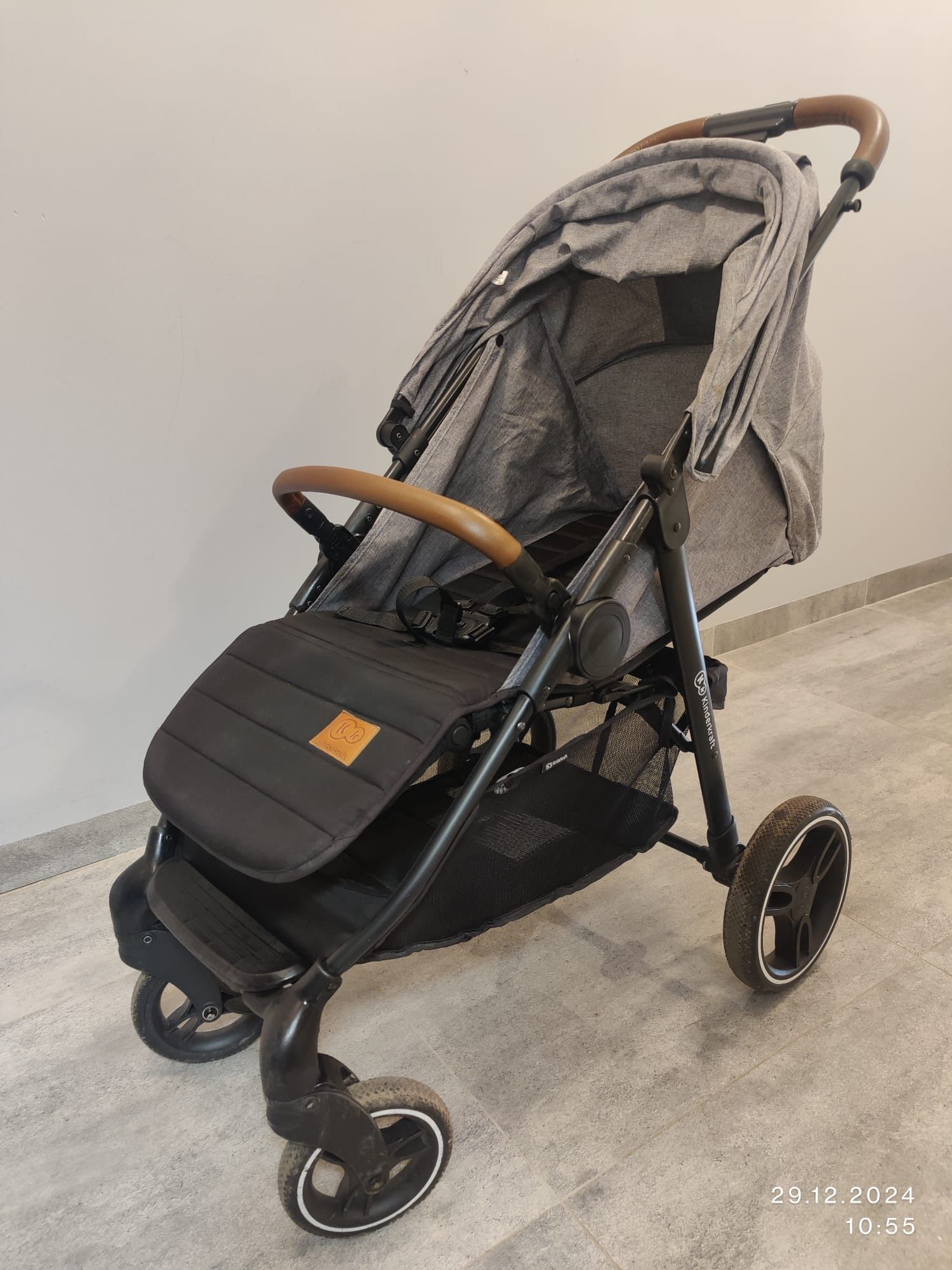 Wózek spacerowy Kinderkraft Grande szary
