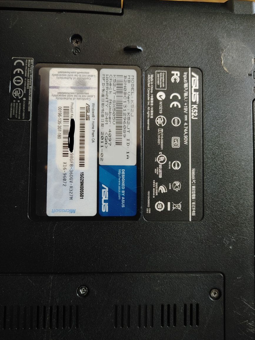 Laptop Asus K52jt-sx505v