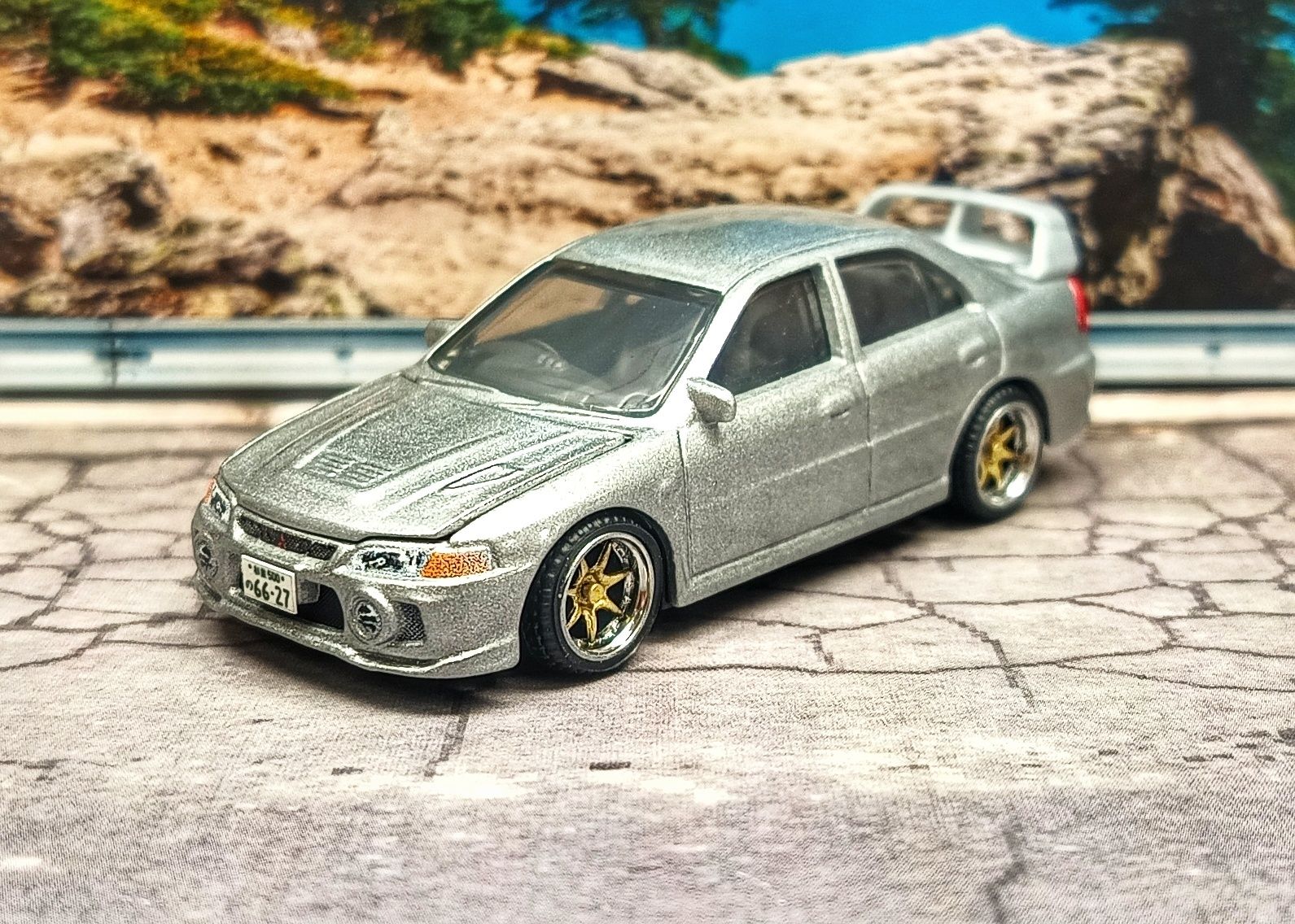 Model Mitsubishi Lancer Evolution IV Matchbox