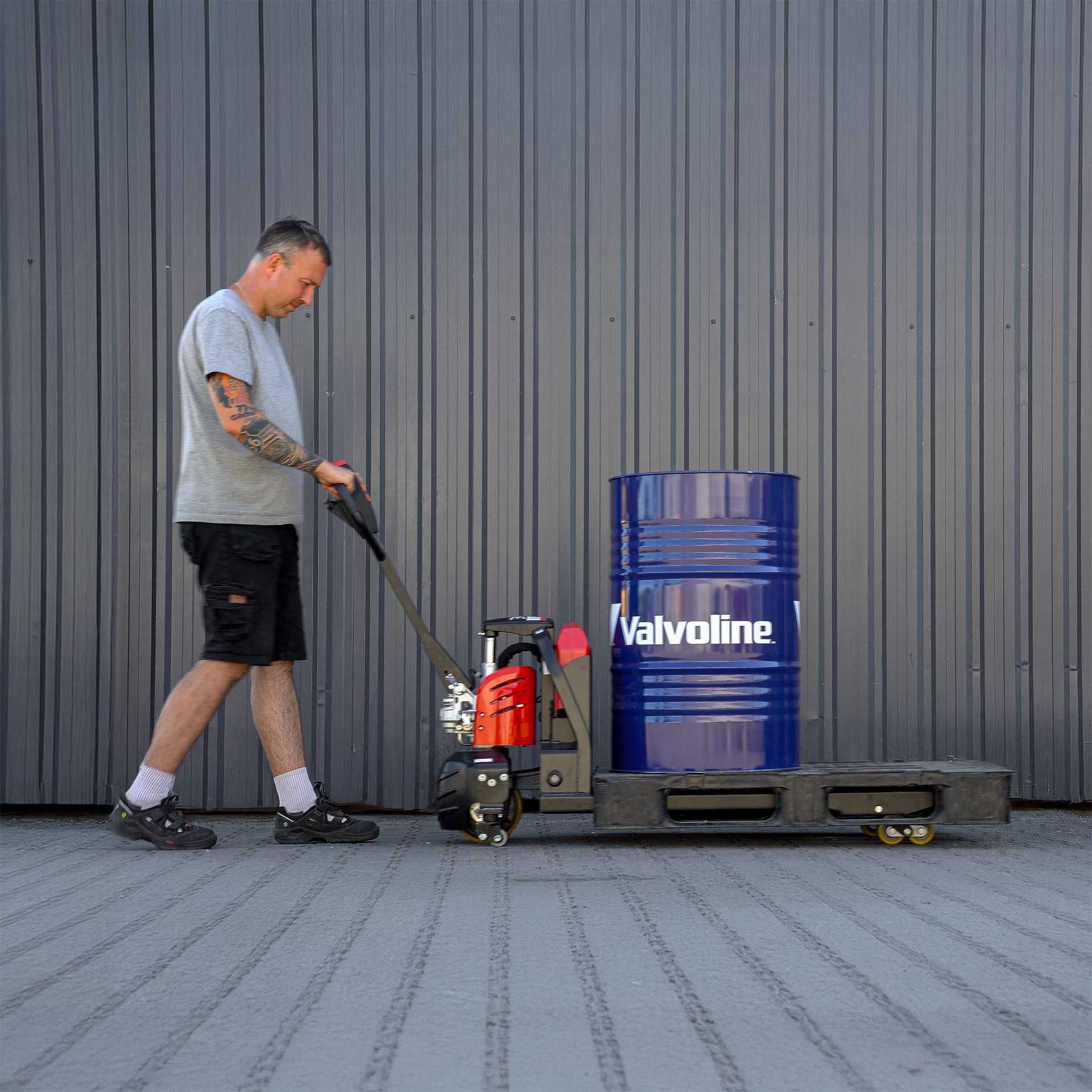 Elektryczny wózek paletowy udźwig 1500kg bateria Li-Ion 24V 20Ah