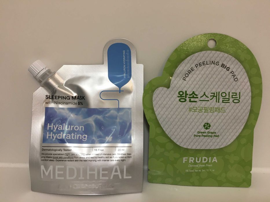 Zestaw koreański: maseczka Mediheal + peeling Frudia