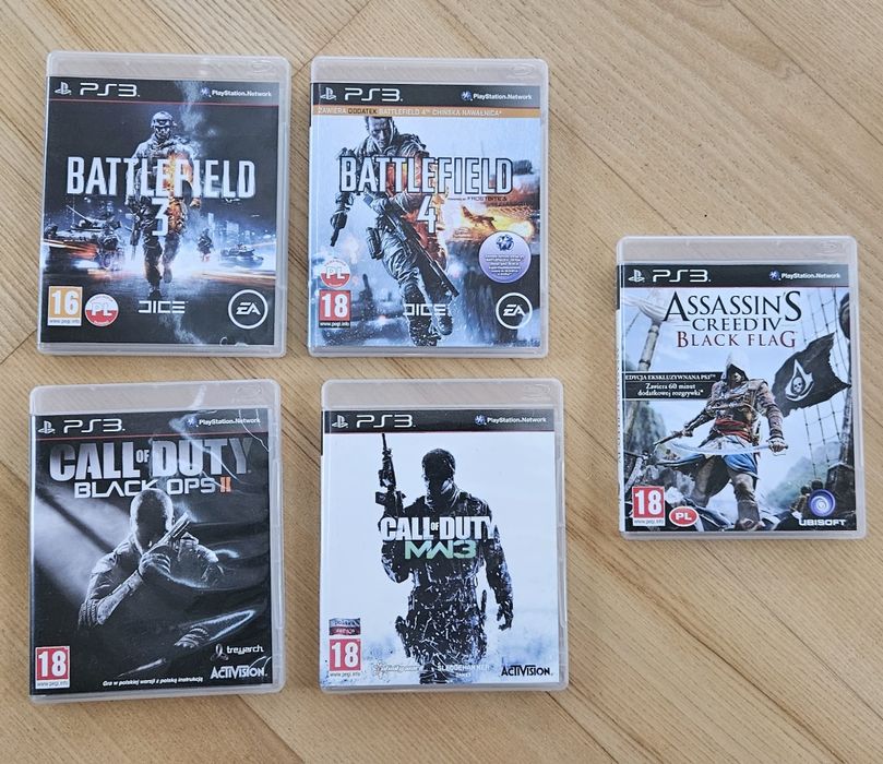 PS3: 5 gier Battlefield 3, Battlefield 4, Call of Duty, Assassin Creed
