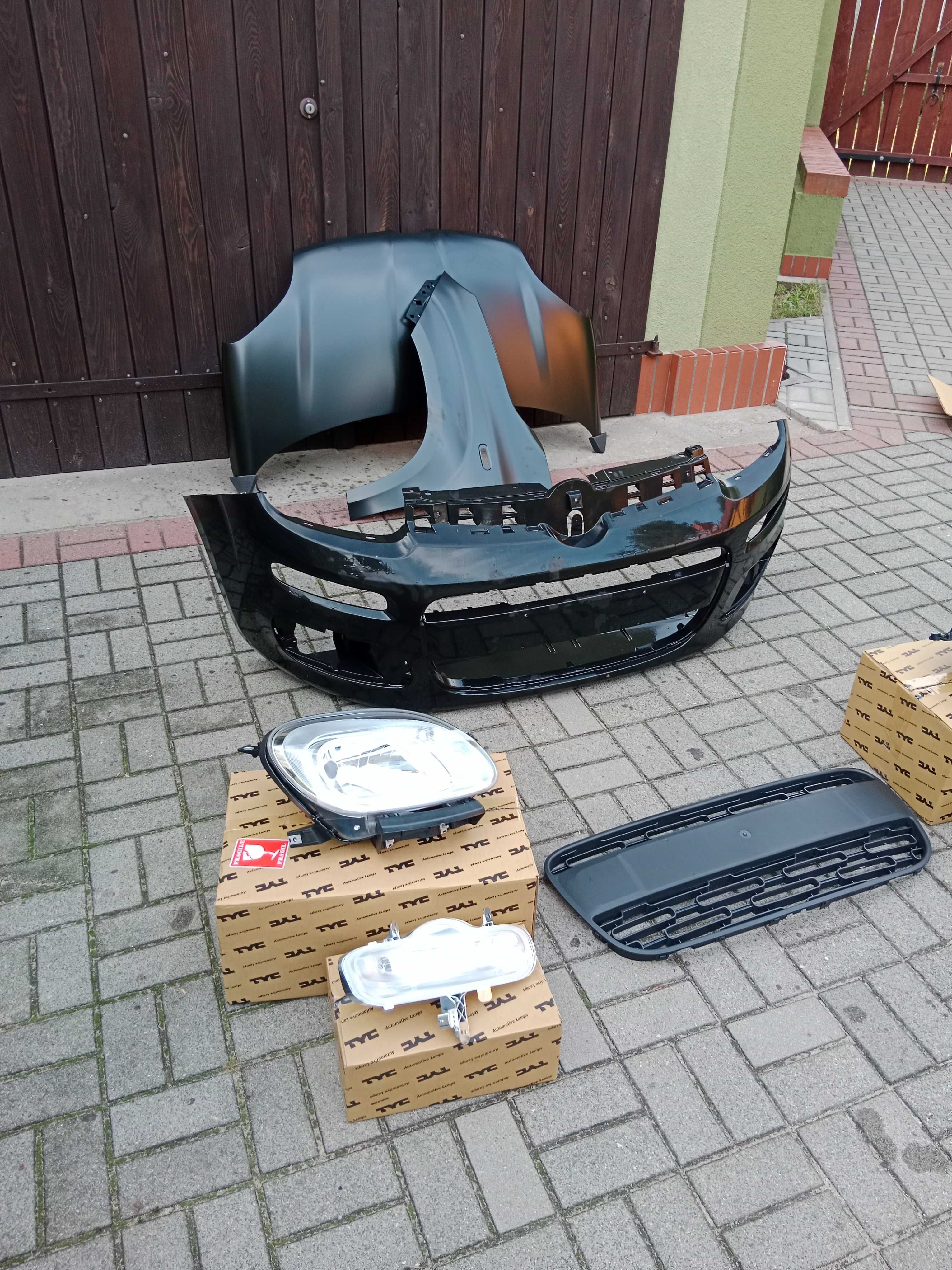 FIAT PANDA III 2012+ maska błotniki zderzak lampy