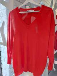 ZARA Ceglasty Sweter damski roz S