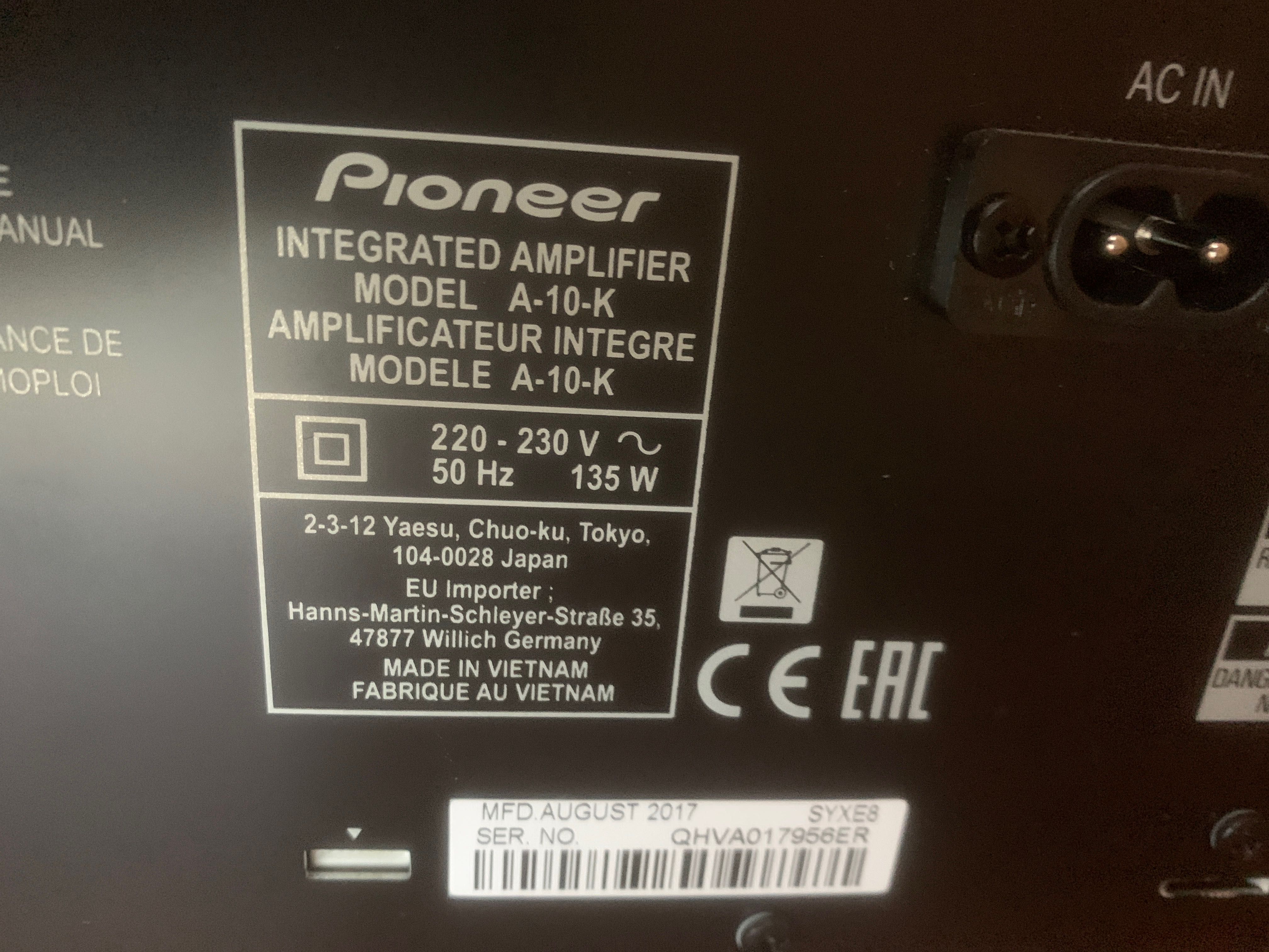 Pioneer amplituner A-10