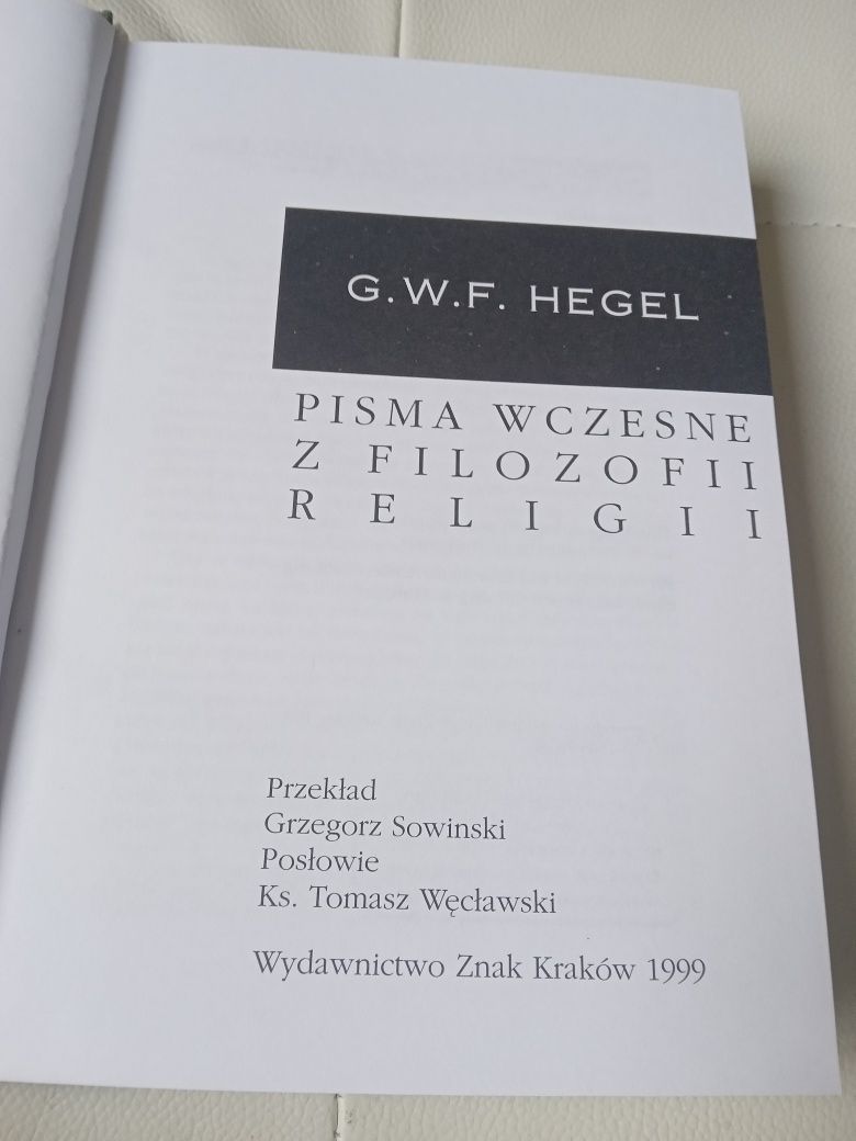 Hegel pisma wczesne z filozofii religii