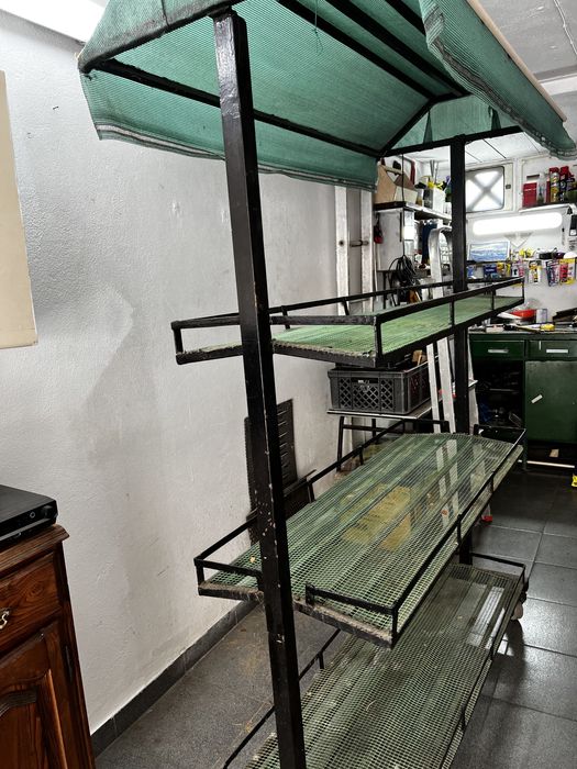 Expositor/ expositor floreira com rodas