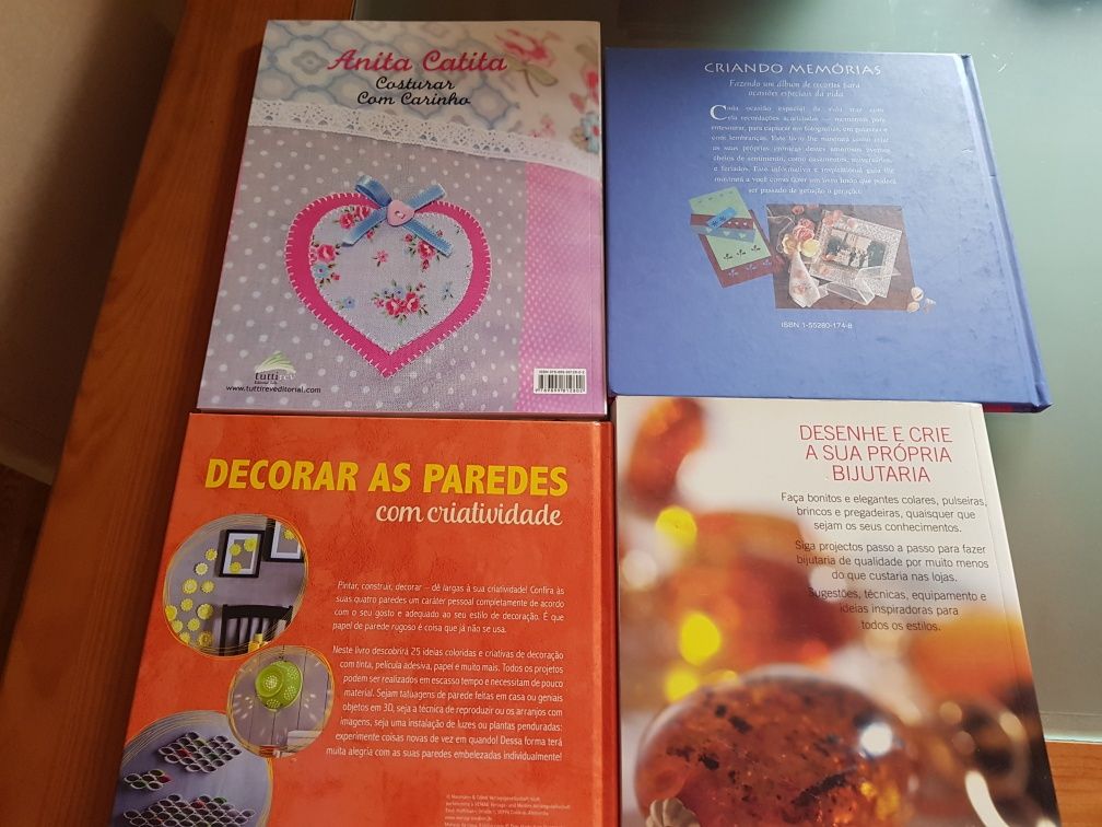 Livros para trabalhos manuais, bijutaria , ponto de cruz, decoração