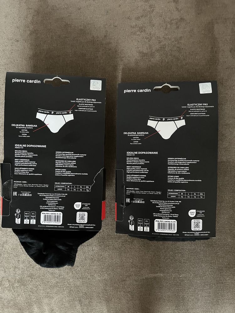Pierre Cardin slipy 4 sztuki czarne