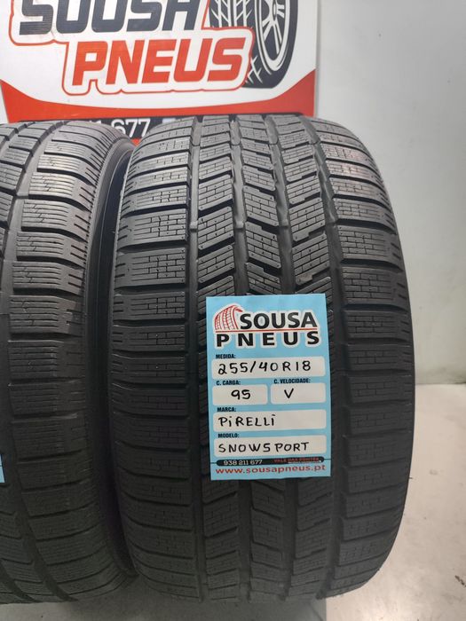 2 pneus semi novos Pirelli 255/40R18 Oferta dos Portes