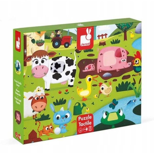 Puzzle sensoryczne Farma - Janod Farma