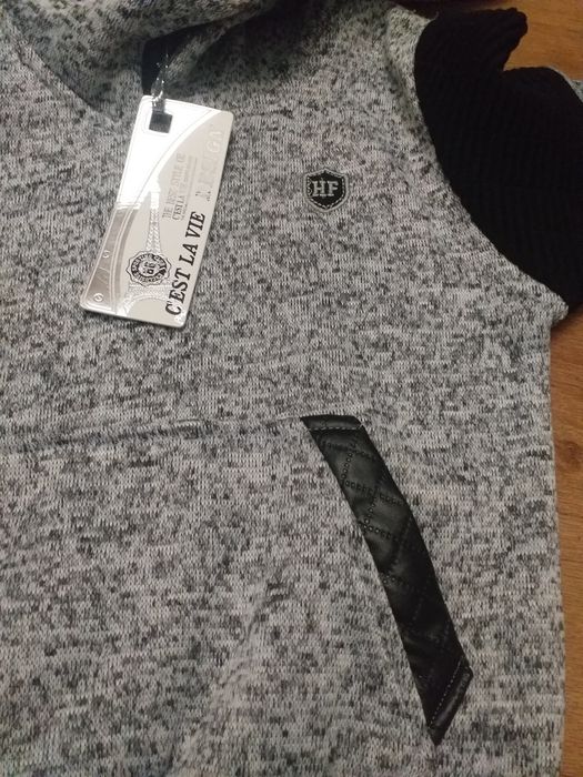 Gruby Nowy szary dres. 116