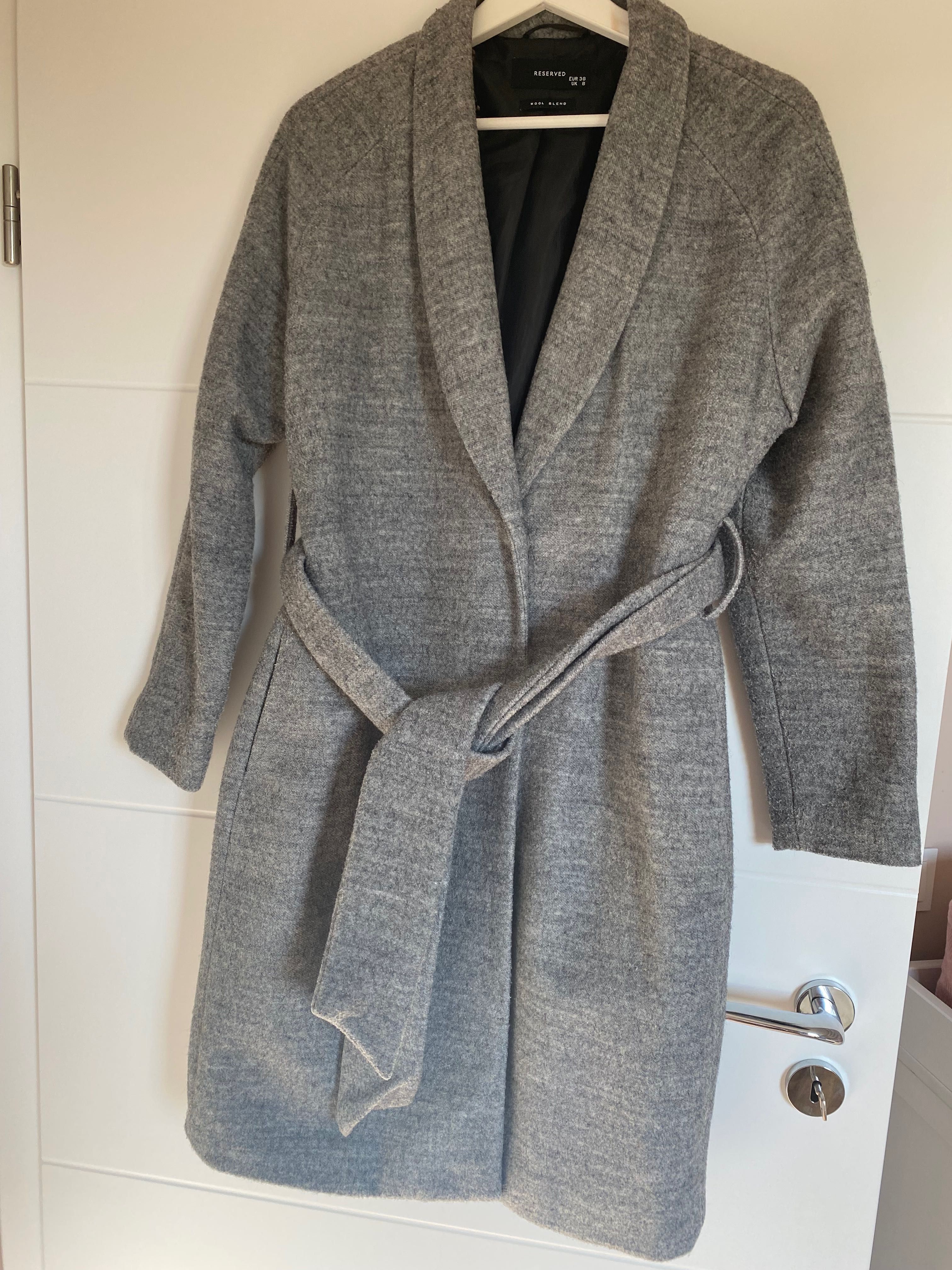Płaszcz Reserved, rozmiar 38, wool blend, 20% wełna