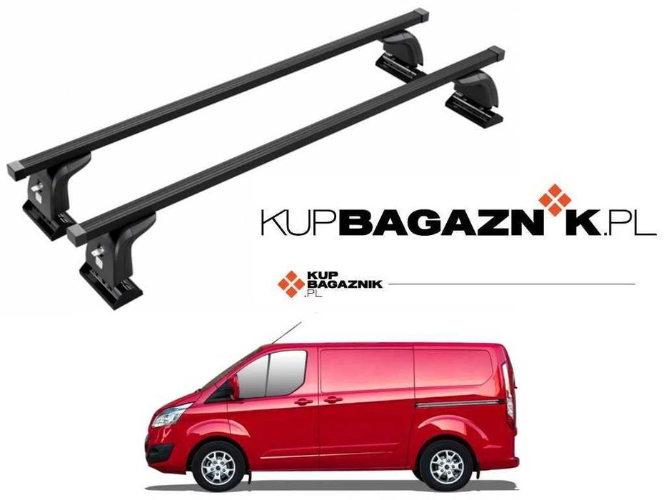 Bagażnik Dachowy Ford Transit Custom 2014 do 2023 bazowy belki relingi