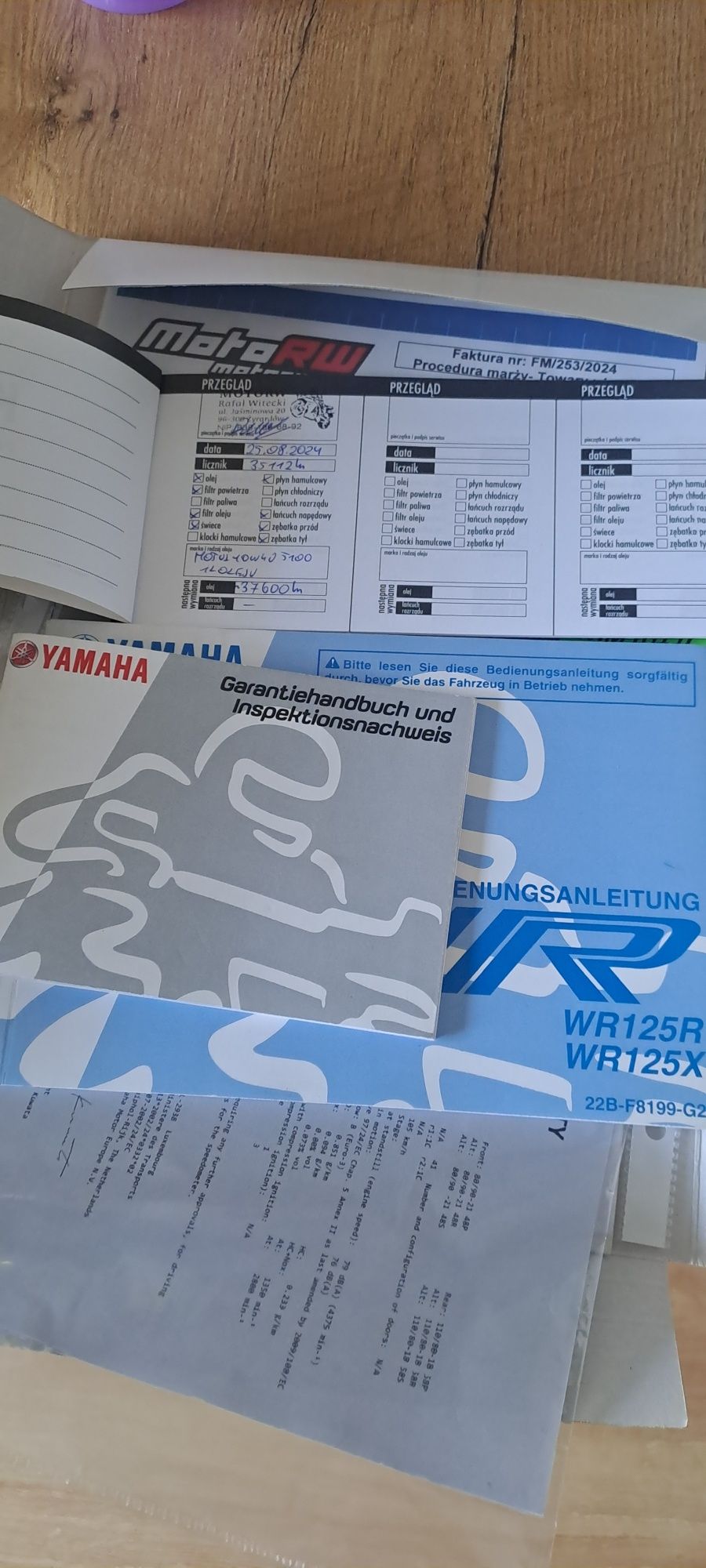 Yamaha WR 125 motor