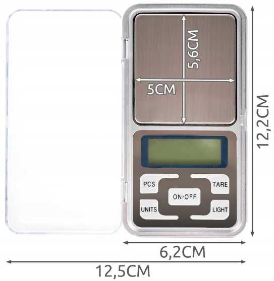 Waga jubilerska elektroniczna mała kieszonkowa W-001 0,01g/200