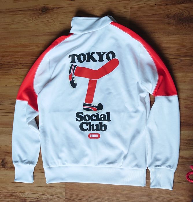 Bluza Męska Puma Tokyo Social Club Na zamek Biała