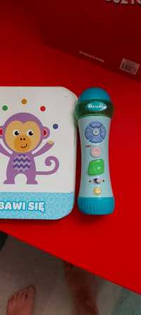 Karty obrazkowe fisher price poznaję świat i interaktywny mikrofon