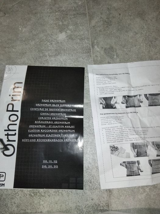 Pas lędźwiowo krzyżowy optima 111