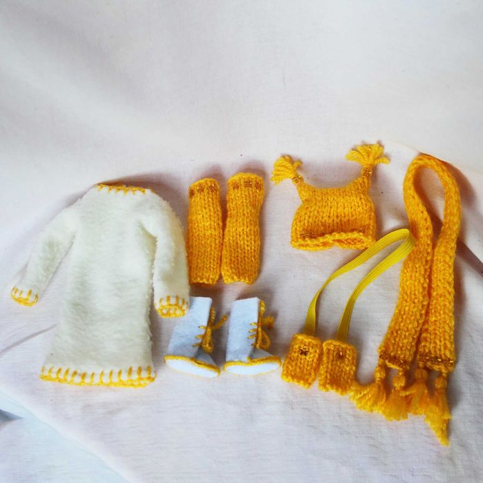 Зимний образ одежда для куклы Барби белочка