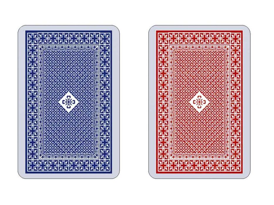 Baralho de 54 cartas revestido a plástico com caixa Novos e embalados